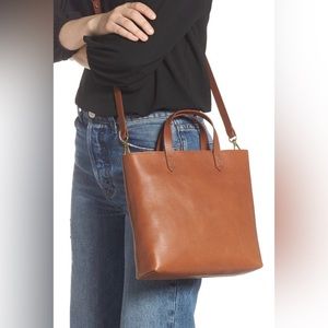 Madewell English Saddle Small Transport Tote/Crossbody Bag